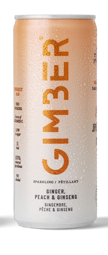 Afbeeldingen van GIMBER RTD GINGER-PEACH-GINSENG 12X25CL